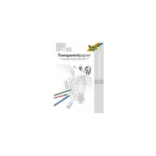 folia Bloc de papier transparent, A4, 80 g/m2, 25 feuilles