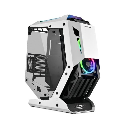 Boîtier PC Sharkoon Elite Shark CA700 USB 3.2 Verre Trempé ATX Tower Noir Blanc