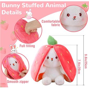 Sekiguchi 242467-Original Monchhichi Fille Cerisier, En Peluche Rose, Avec Bavoir Et Tresse, Porte-clés, Env. 10 Cm, À Fleur, 242467, Rosa