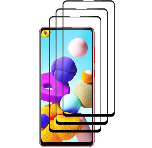 [Pack De 3] Film Vitre En Verre Trempé Pour Samsung Galaxy A21S Protection Ecran Intégrale Ultra Résistant Transparent Dureté 9H Sans Bulles Lot De 3 Top4Pc®