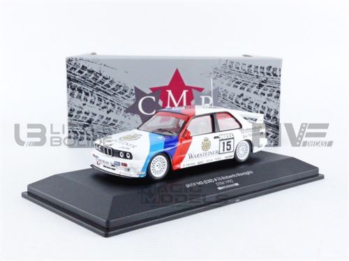 Voiture Miniature de Collection CMR 1-43 - BMW M3 E30 - DTM 1992 - White / Red / Blue - CMR43056