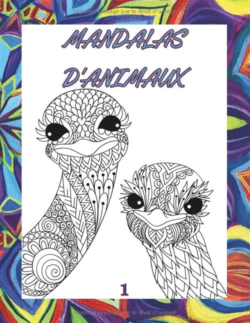 Livre De Coloriage Mandalas D’Animaux – Relaxation Et Anti‑Stress – Adultes Et Enfants (8+) – 82 Pages, Motifs Détaillés