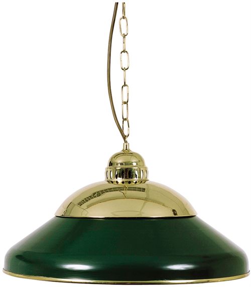 Lampe de billard SOLO 45 cm, cuivre/vert