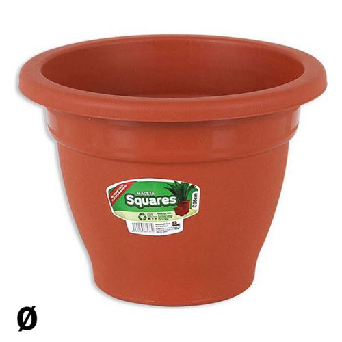 Pot Squares Dem Marron - 16 cm