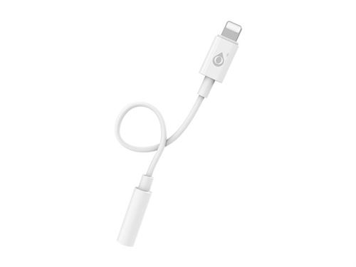 ONE PLUS NB1241 - Adaptateur Lightning vers prise de casque - Lightning mâle pour jack mini femelle - 15 cm - blanc