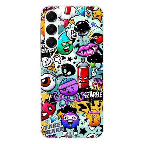 Coque en silicone imprimée compatible Samsung Galaxy A16 Graffiti 2