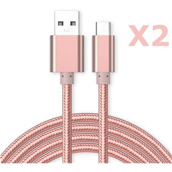 CABLE MICRO USB NYLON GRIS SIDERAL 2M