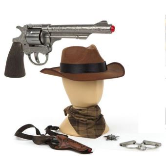 Set Cowboy Revolver + Chapeau 72x37 - 1