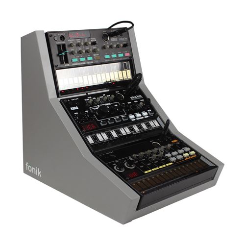 Fonik Audio Innovations support pour 3x Korg Volca, gris