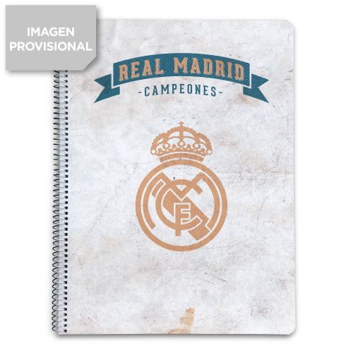 Cahier Couverture Polypropylene A4 4X4 Real Madrid Vintage Collection