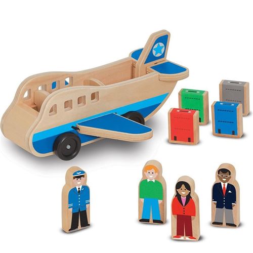 Avion Jouet En Bois 9 Pièces