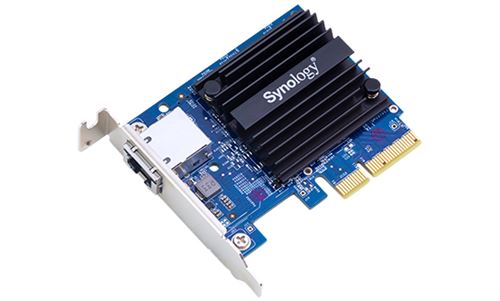 Synology E10G18-T1 - Adaptateur réseau - PCIe 3.0 x4 profil bas - 10Gb Ethernet x 1 - pour Disk Station DS1618; RackStation RS1219, RS2418, RS2818, RS3618, RS818