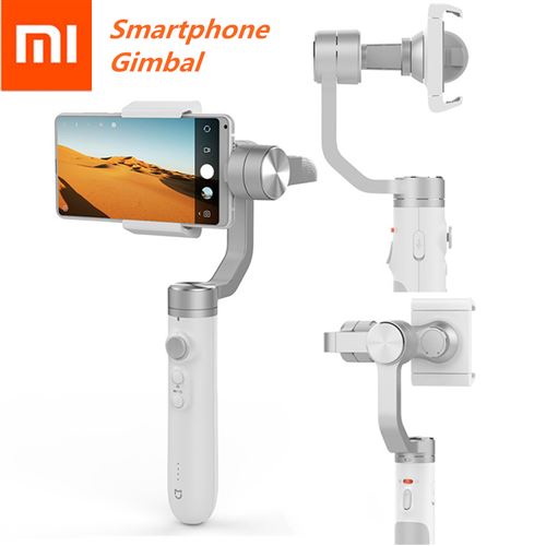Xiaomi Mijia SJYT01FM Stabilisateur de cardan portatif à 3 axes avec batterie 5000mAh pour téléphone à caméra d'action