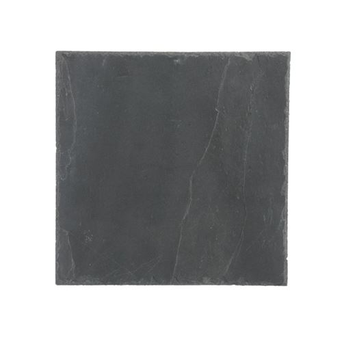 Lot de 6 Assiettes Carrées Ardoise 30cm Gris