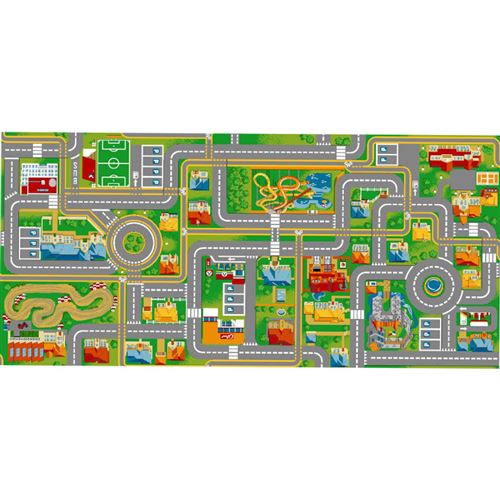 Tapis circuit voiture Play City-Tapis : 140 x 200 cm