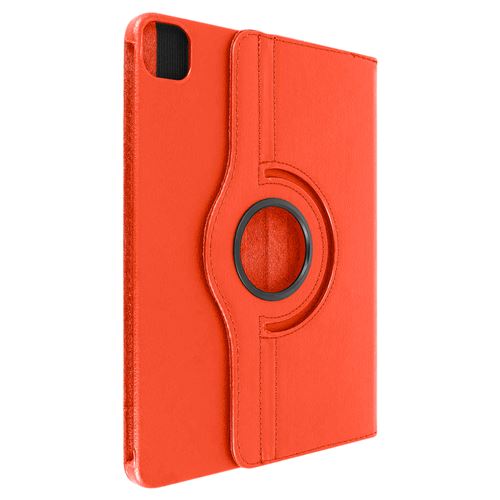 Avizar Rouge Etui Folio Pour Ipad Air 11" Clapet Avec Support Rotatif Et Fermeture Elastique - Image 3