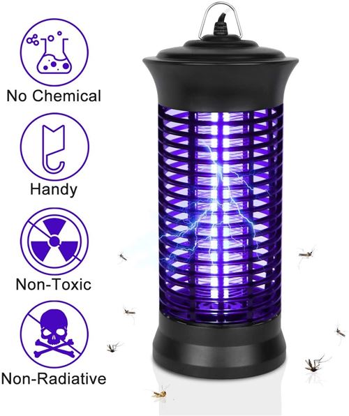 Uv electrique moustique tueur killer allbiz lampe electrique anti insectes répulsif, tueur de moustique lampes répulsif piege, efficace portée 30m²