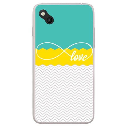 Coque en silicone Wiko Sunny - Love Turquoise