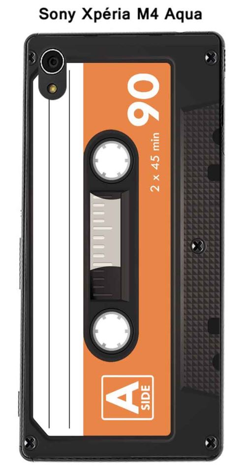 Coque K7 couleur Tangerine pour Sony Xpéria M4 Aqua