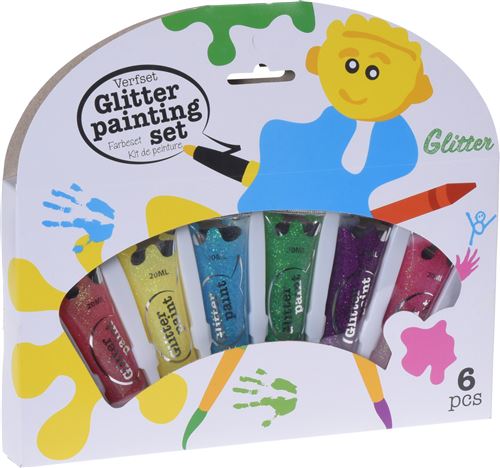 Free and Easy peinture à paillettes 6 pcs 20 ml