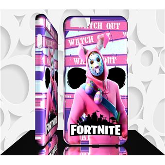 Coque IPhone Fortnite Braqueur 3 - Modèles 4/5/6/7/8/X - Noire Rigide Neuve