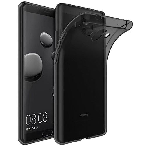 Housse pour Mate 10 Etui Housse pour Coque de protection Ultra Fine Silicone TPU Gel [Jelly - Noir] - ADVANSIA