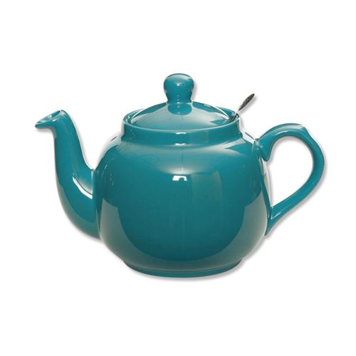 Bruno Evrard - Théière en faïence avec filtre inox 1,5L bleu canard