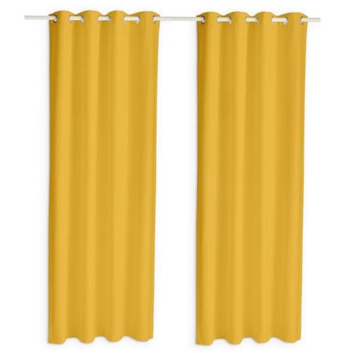 TODAY Paire de rideaux isolants thermiques - 140 x 240 cm - Safran