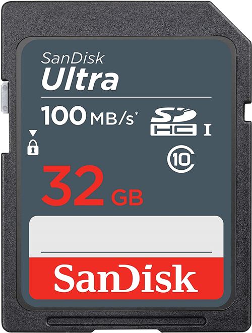 Carte mémoire SDHC SD HC SanDisk Ultra 32Go 100MB/s