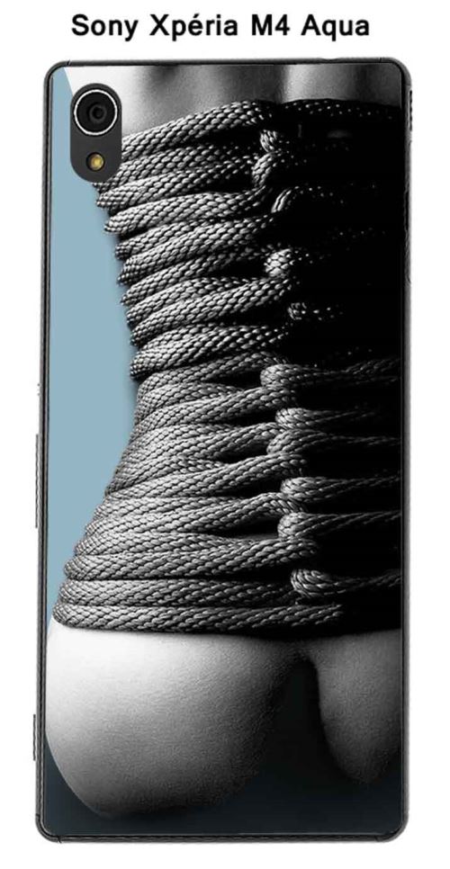Coque Bondage dos - 2 pour Sony Xpéria M4 Aqua