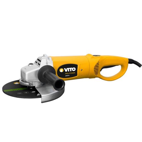Meuleuse d'angle 2000W VITOPOWER Tête acier + Disque 230 mm Offert