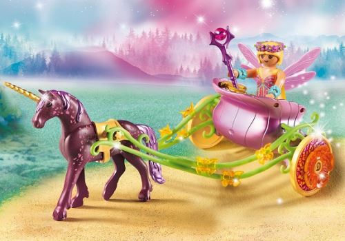 Playmobil Fairies 9136 Fée avec carrosse et licorne