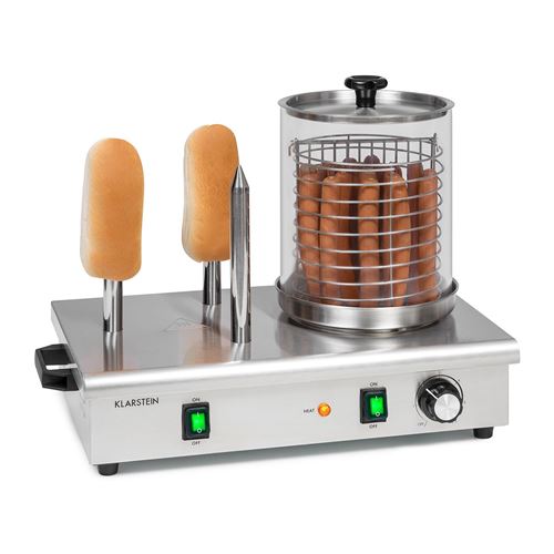 Klarstein Wurstfabrik Pro 600 Machine À Hot Dogs 600W - Capacité 5L - Verre & Inox