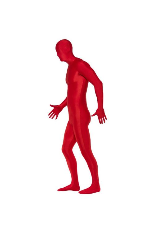 Combinaison seconde peau rouge avec cagoule taille l