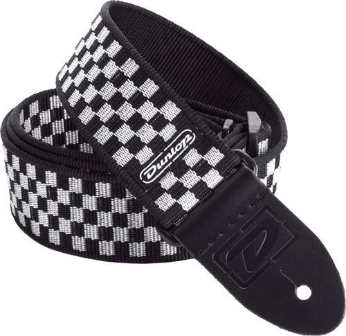 Dunlop STRAP B&W CHECK ADU D38-31BK