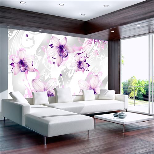Papier peint Sounds of subtlety violet-Taille L 100 x H 70 cm