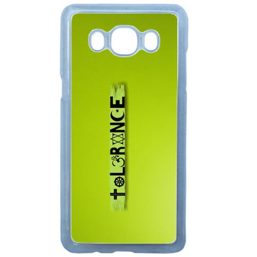 Coque Tolérance Paix Religion Compatible Samsung Galaxy J3 2016 Transparent
