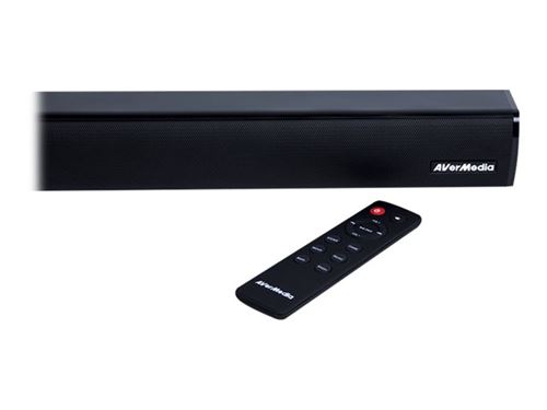 AVerMedia Sonic Blast GS331 Barre de Son Gaming, 40W, Sans fil Bluetooth, pour PC, Smartphones, Consoles, Tablettes, 3EQ, Film, Jeu, Musique