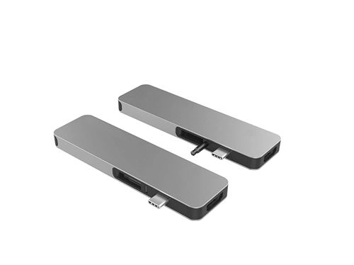 Hub USB-C 7-en-1 HyperDrive Solo Gris pour MacBook