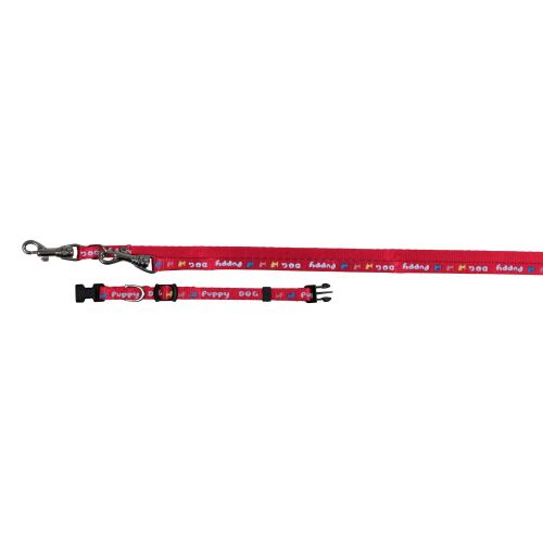 Trixie - Collier et laisse pour chiot (16-23 cm) (Rouge) - UTTX261