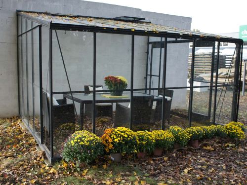 Serre En Verre Trempe Solarium 9 61 M Base Chalet Et Jardin Materiel Pour Serre Et Semis Achat Prix Fnac