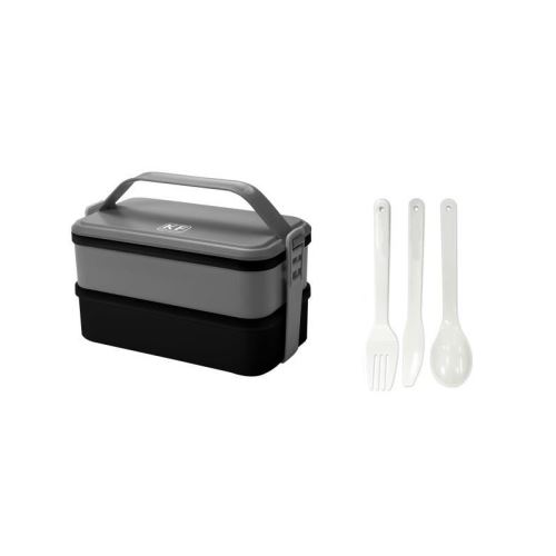 KITCHEN FRIDAY Lunch box KBOX3 2x600 ml gris