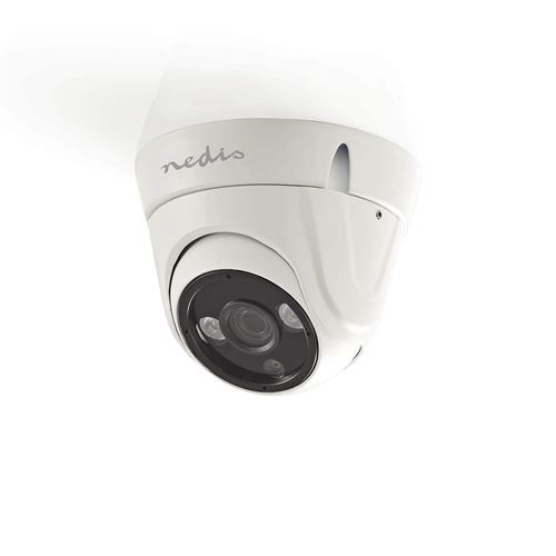 NEDIS AHDCDW10WT Caméra de Sécurité CCTV, Dôme, HD, pour Une Utilisation avec Un DVR HD analogique
