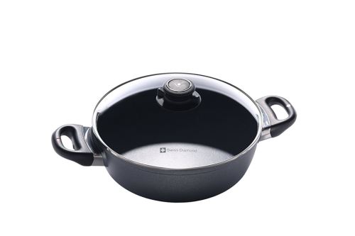 Swiss Diamond plat Round Haut Lid 24 cm