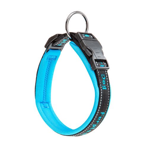Meilleurs prix pour Ferplast Collier pour chiens SPORT DOG C25/45, poignée rembourée, ceinture réfléchissante, étiquette porte-nom, A: 35÷45 cm - B: 25 mm bleu