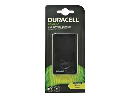 Duracell DRN5822 Chargeur de Batterie USB pour Nikon EN-EL15 Noir