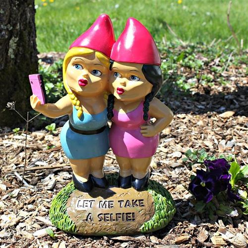 Nain de jardin Selfie sisters - Gadget - Achat & prix