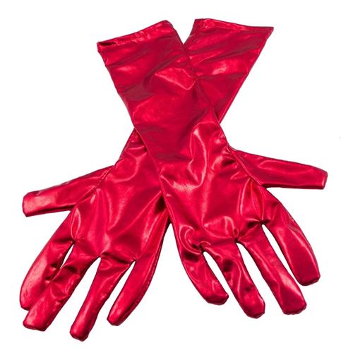 Folat Gants de Couleur métallique pour Femme – Rouge