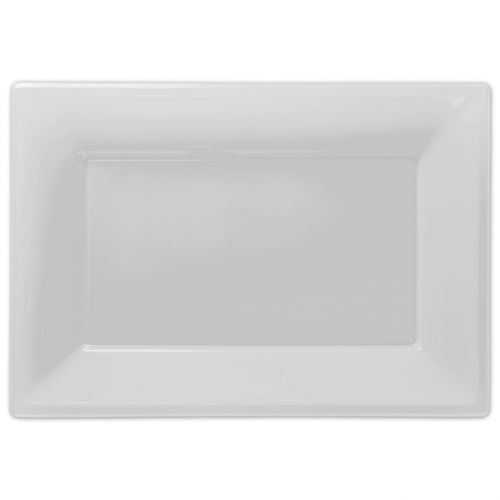 Amscan plats de service blanc 33 x 23 cm 3 pièces