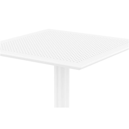 Table A Manger Carree Design Blanche Interieur Exterieur Oskol Mobilier De Jardin Achat Prix Fnac
